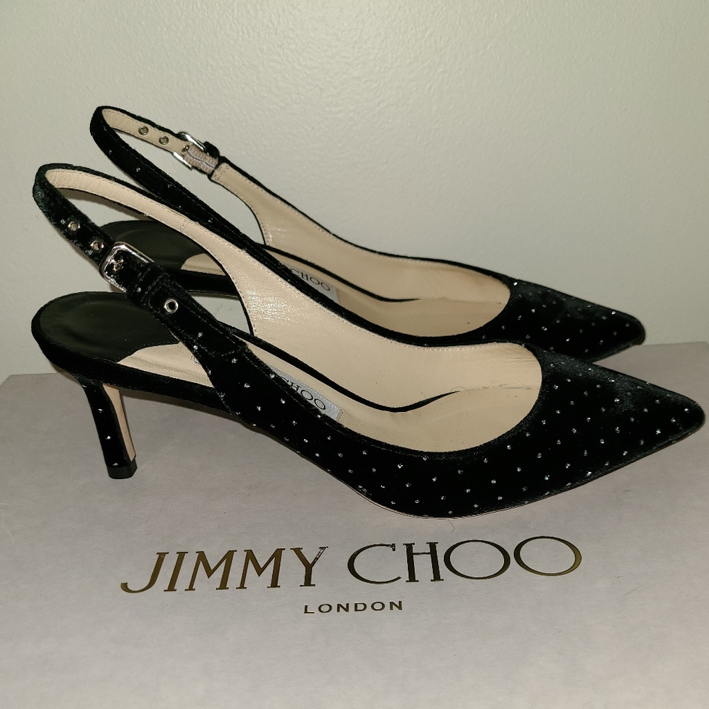 Jimmy Choo Slingback Kitten Heels